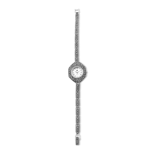 Marcasite and Sterling Silver Watch