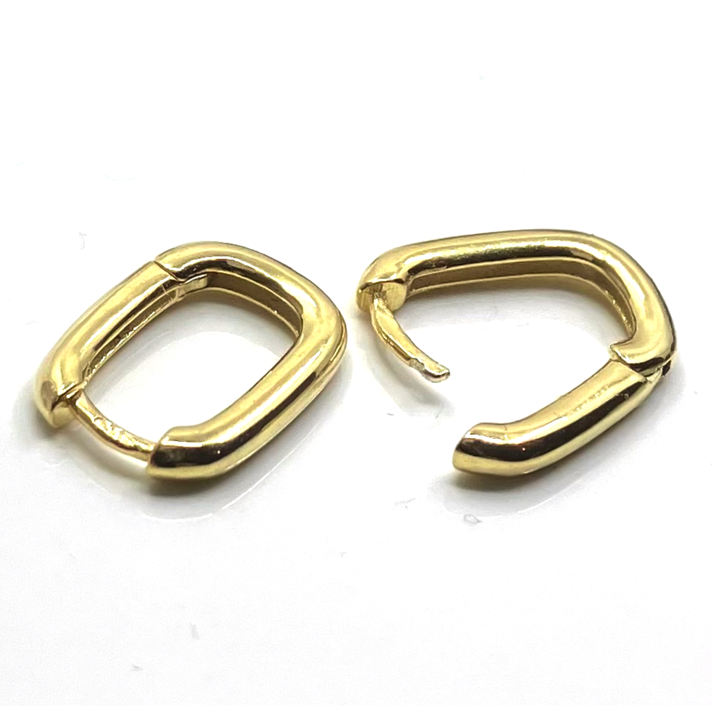 Gold Plated Sterling Silver Hoop Earrings