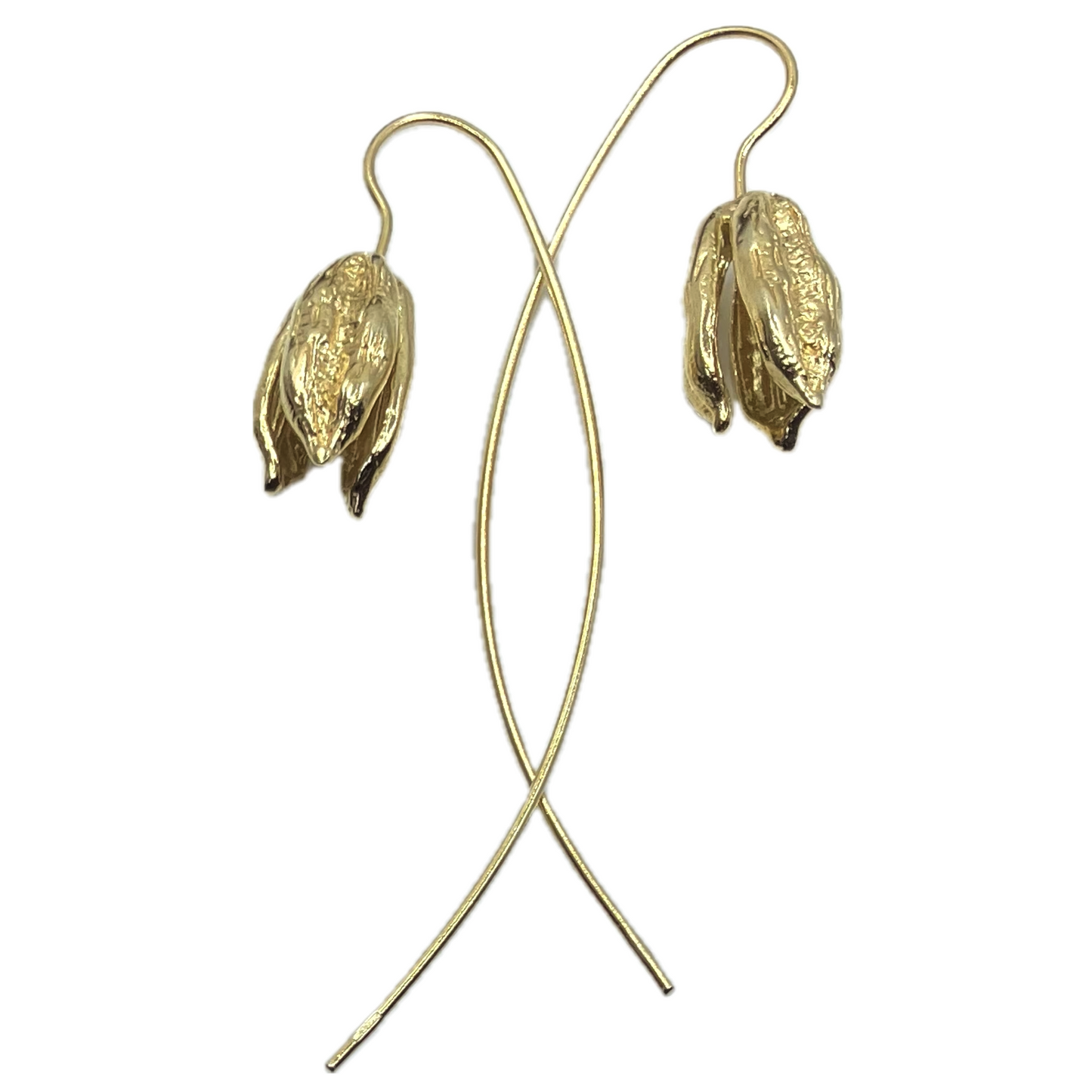 Gold Plated Sterling Silver Earrings Tulip