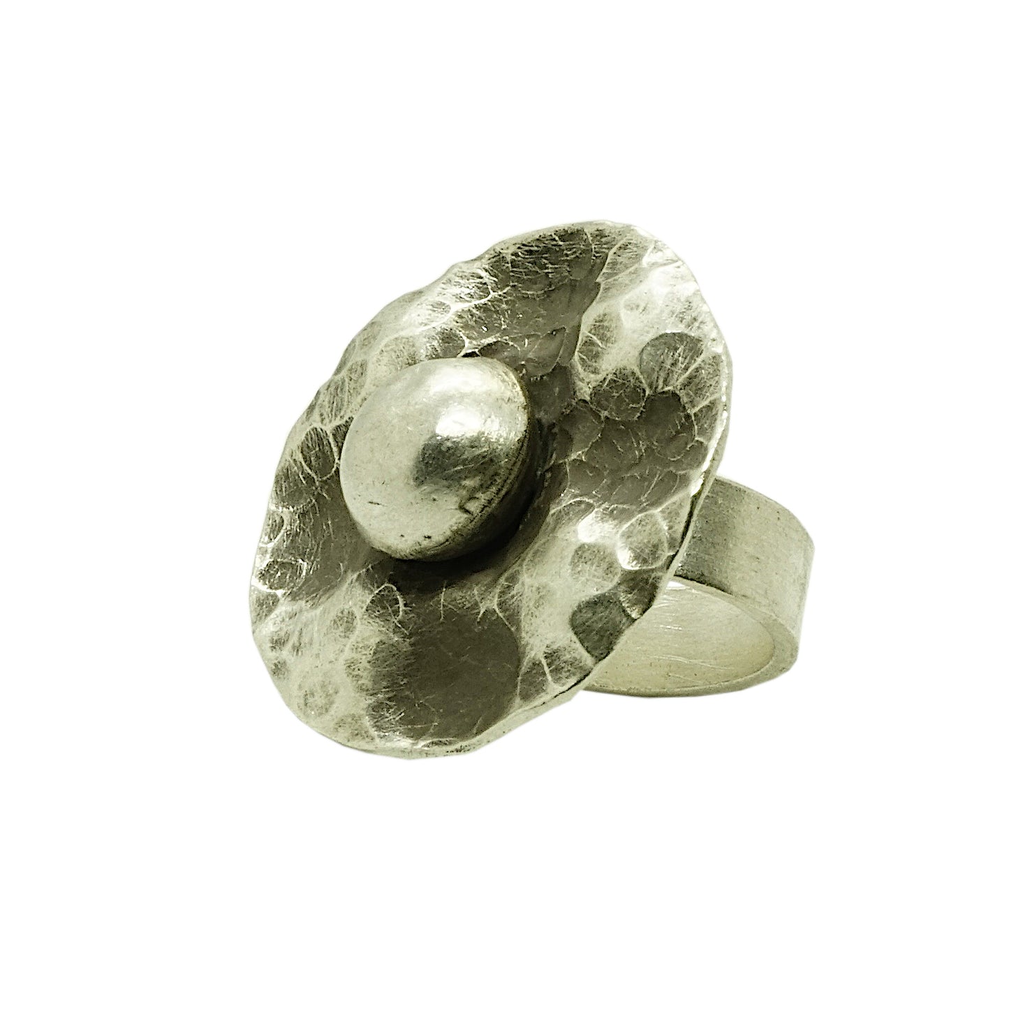 Hammered Sterling Silver Ring