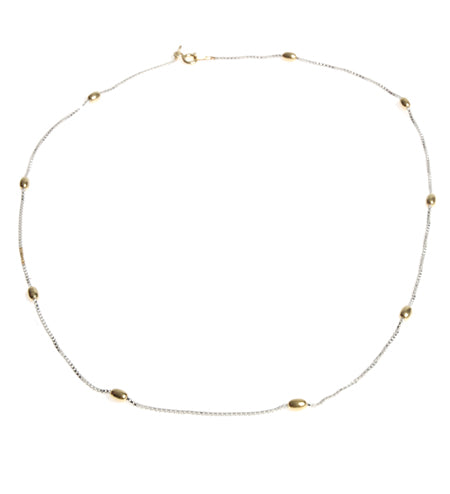 Sterling Silver and Gold Plated Necklet