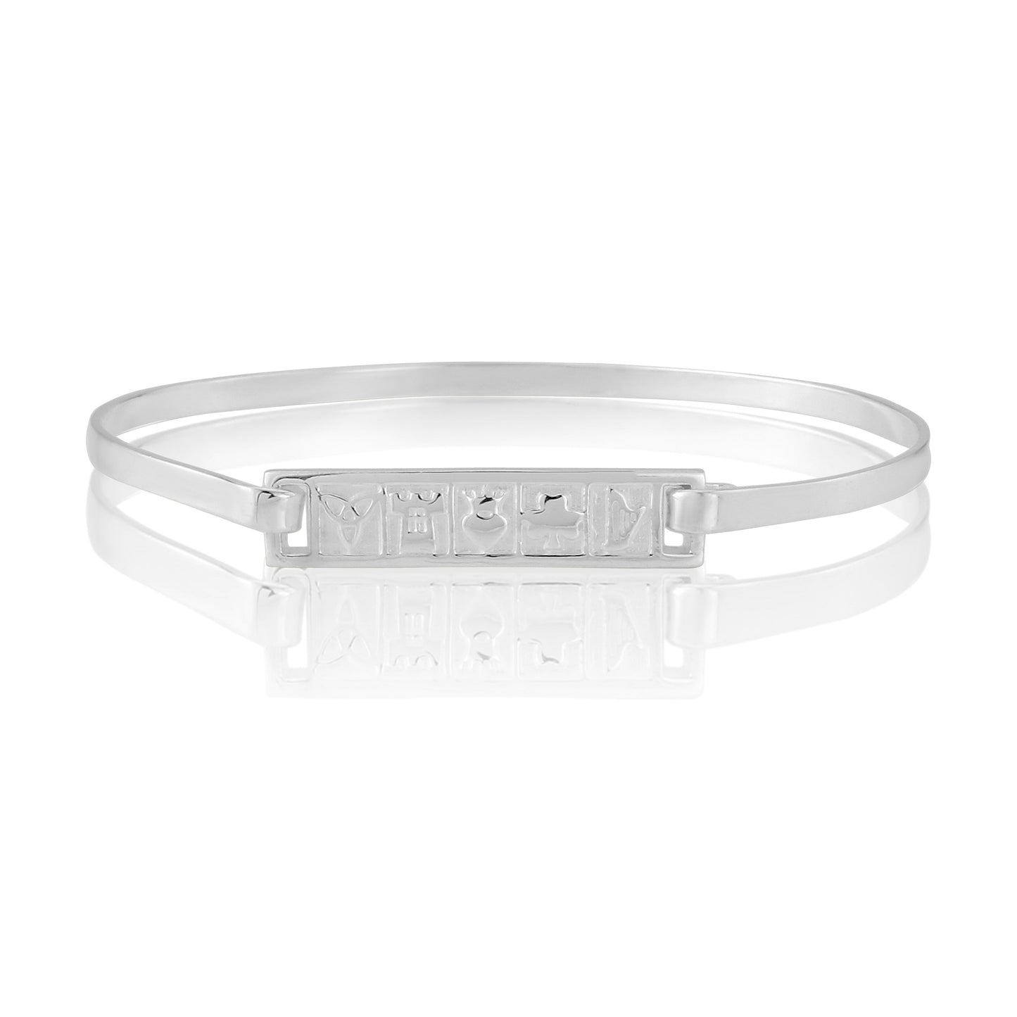 Celtic History of Ireland Sterling Silver Bangle