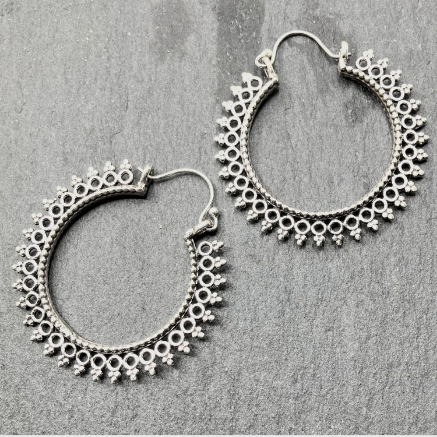 Sterling Silver Circle Hoops