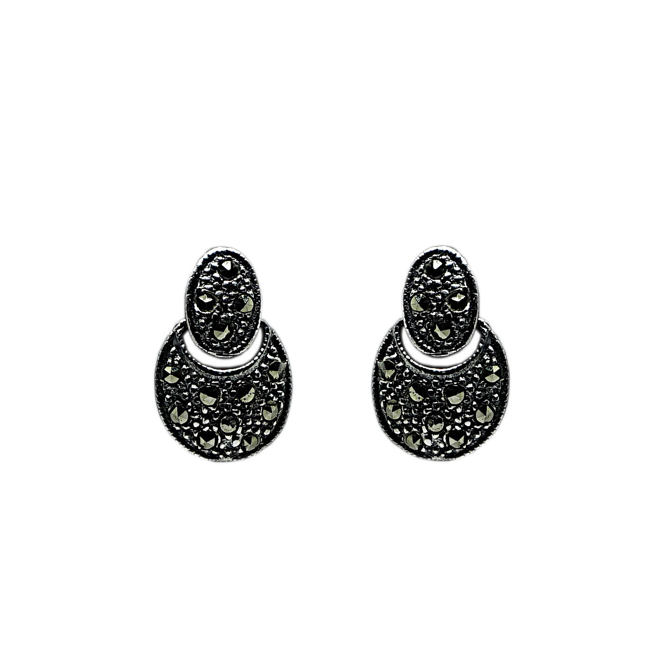 Marcasite Sterling Silver Little Drop Earrings