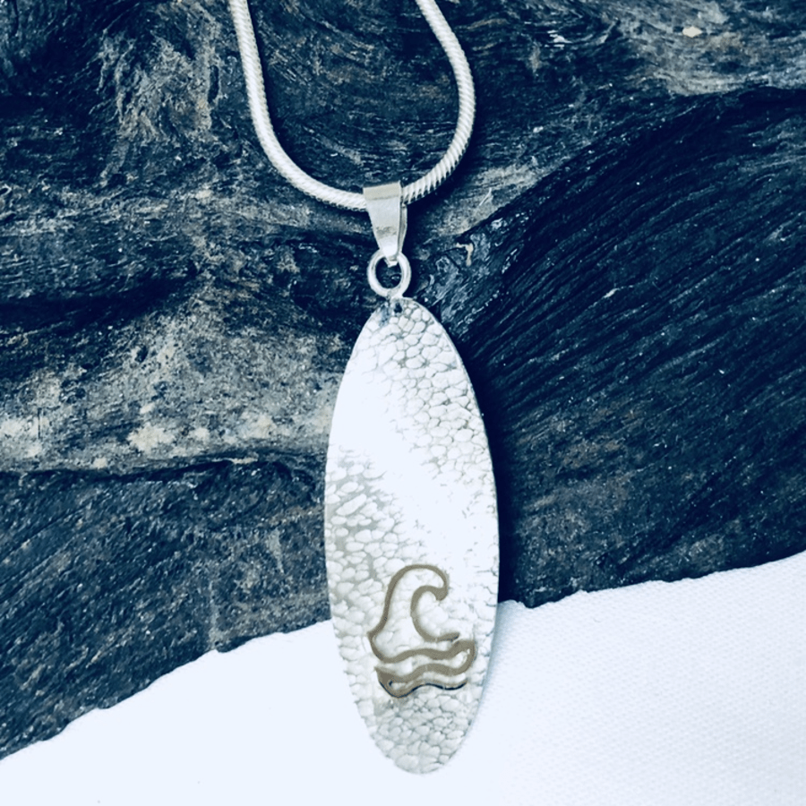 Atlantic Way Pendant and Chain in Sterling Silver