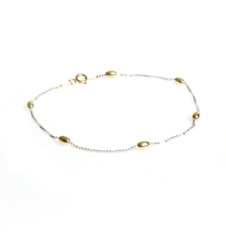Sterling Silver and Gold Plated Bracelet